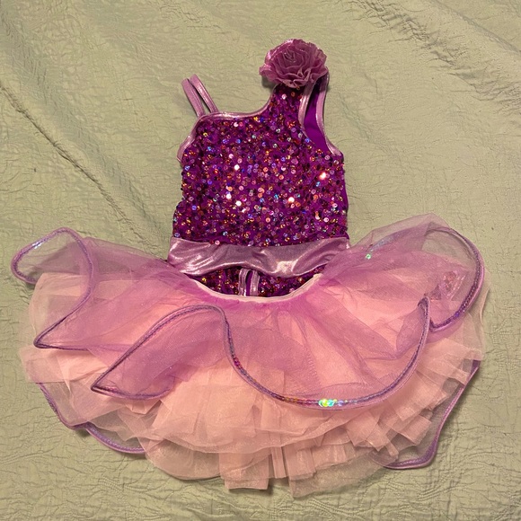 Weismann Girls Dance Costume with separate TuTu - Picture 1 of 7